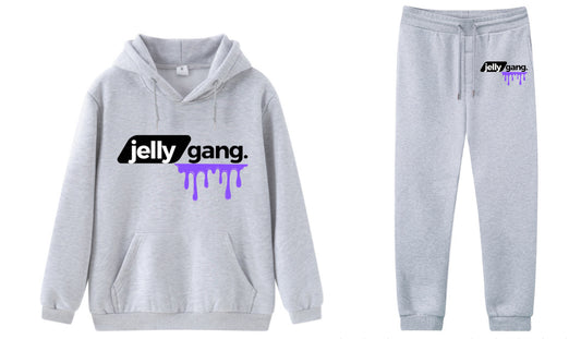 Grey Jelly gang sweat suit