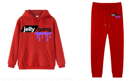 Red Jelly Gang sweat suit